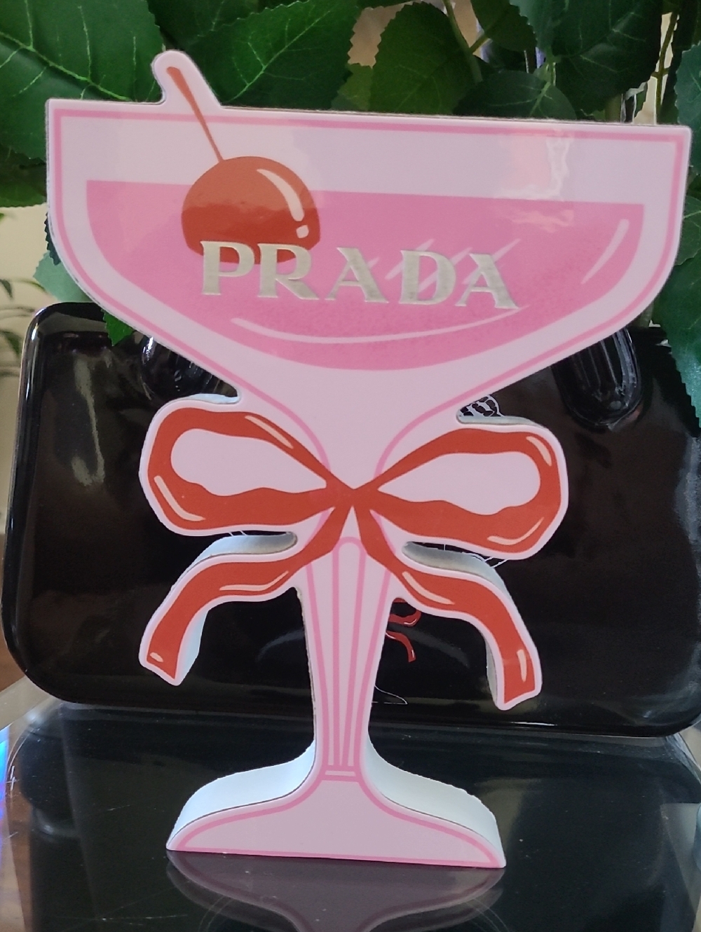 Chic Pink and Red Cocktail Accent Display - Picture 3 of 4